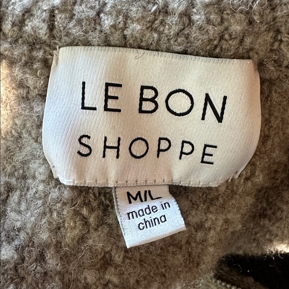 Le Bon Shoppe Louie Zip Jacket Cardigan Smoke Color M/L - Picture 7 of 9